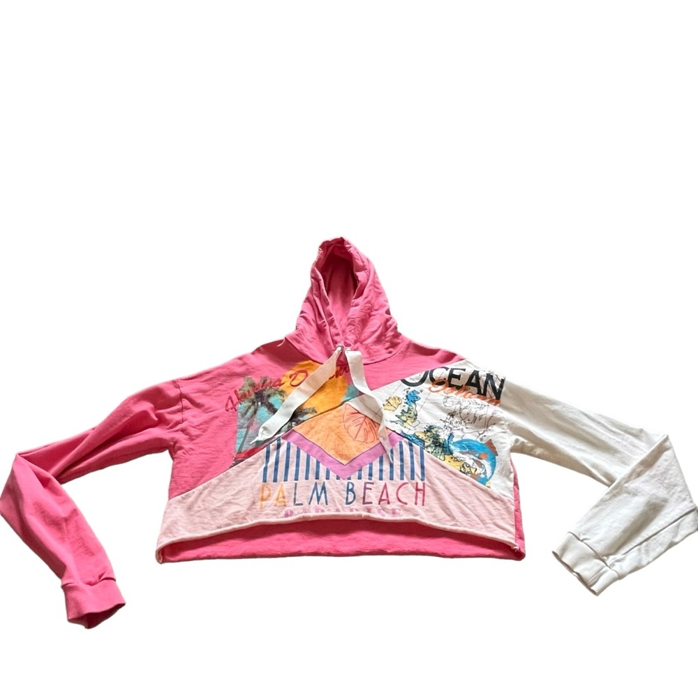 ASOS Crop Palm Beach Hoodie